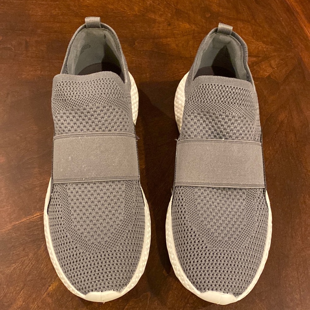 Gray Slip-On Women's Sneakers